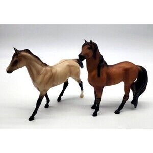 Breyer Horse Mesteno the Messenger #480 Buckskin or Dun Mare #61061 Set Lot Of 2